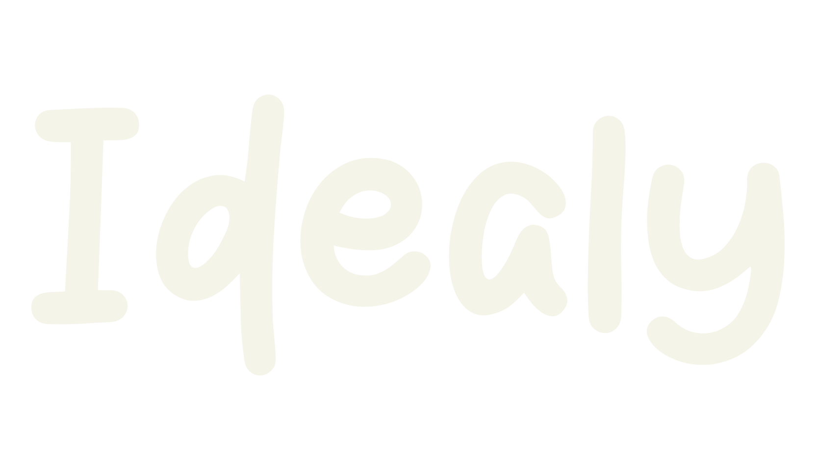 Idealy, handwritten font preview