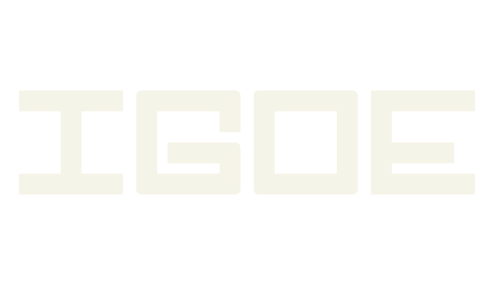 Igoe, monospaced font preview