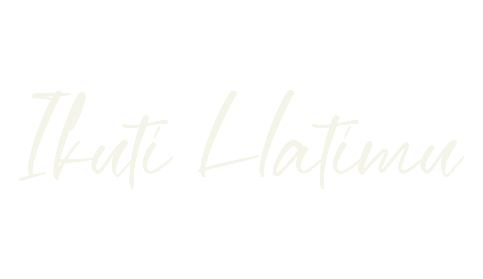 Ikuti Hatimu, cursive font preview
