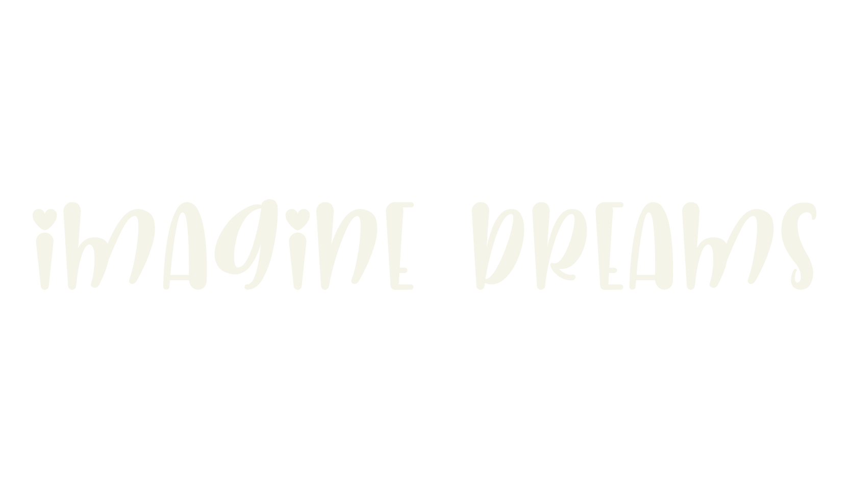 Imagine Dreams, handwriting font preview