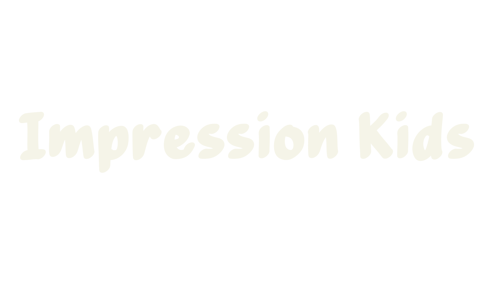 Impression Kids, lettering font preview
