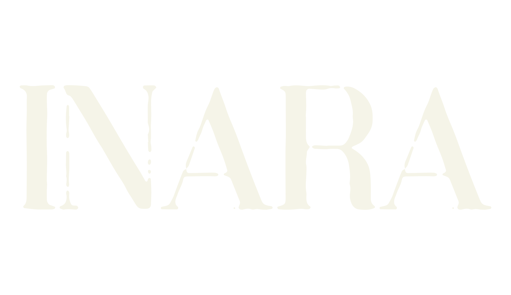INARA, stencil font preview