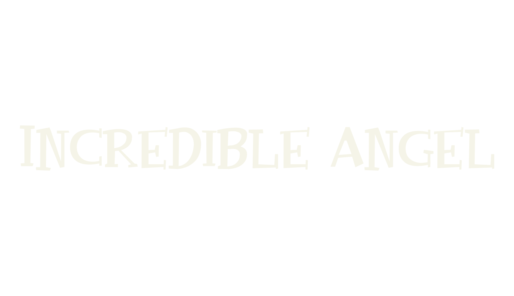 Incredible Angel, display font preview