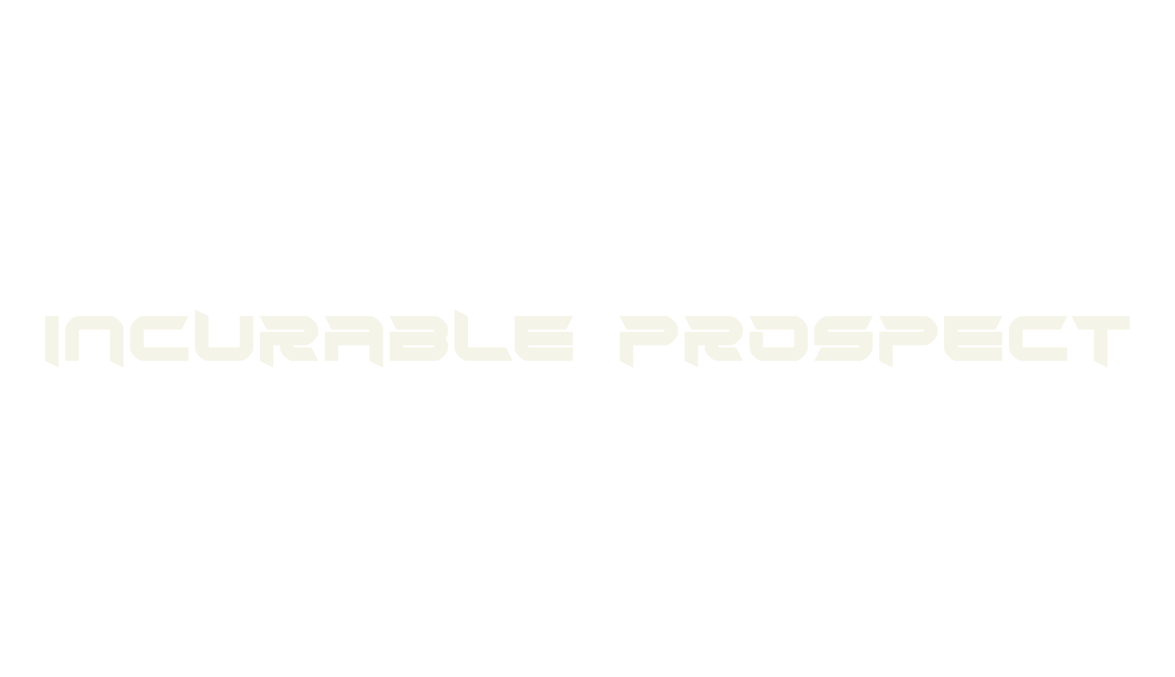 Incurable Prospect, logo font preview