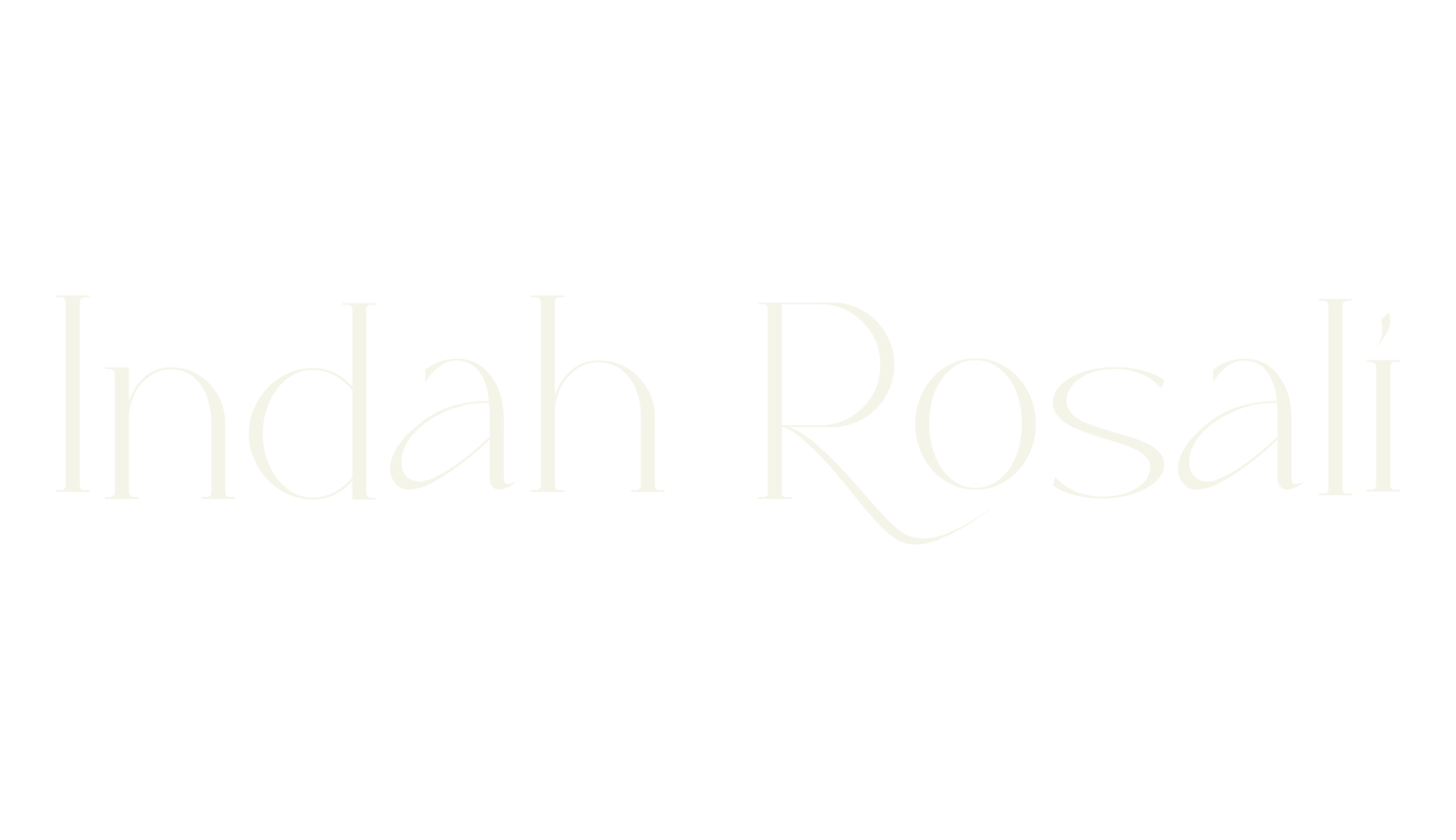 Indah Rosali, modern font preview