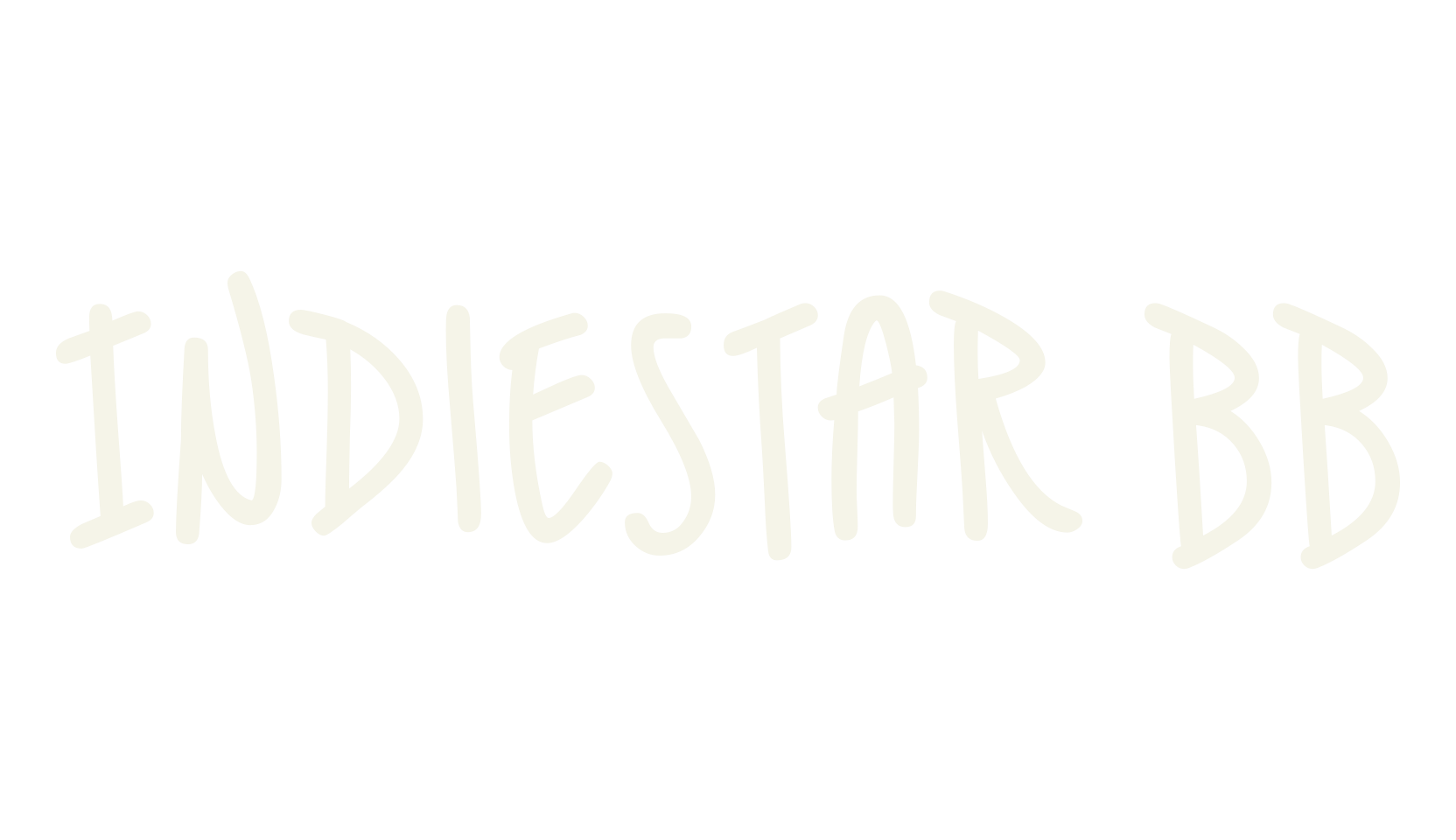 IndieStar BB, handwritten font preview