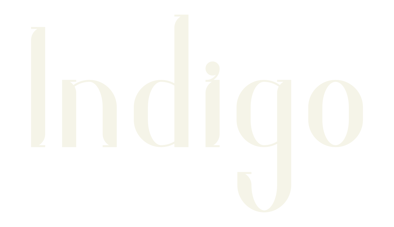Indigo, lettering font preview