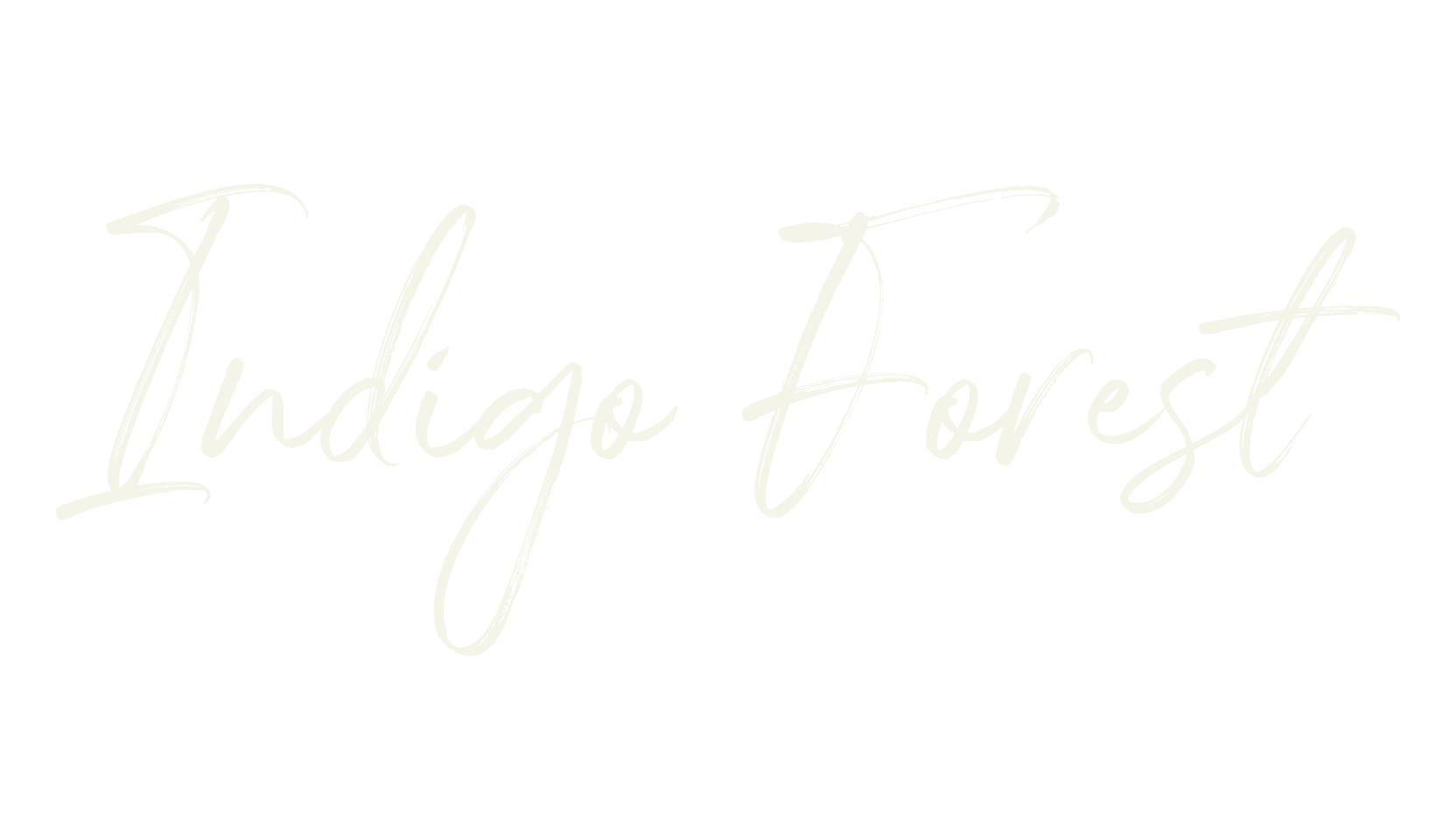 Indigo Forest, cursive font preview