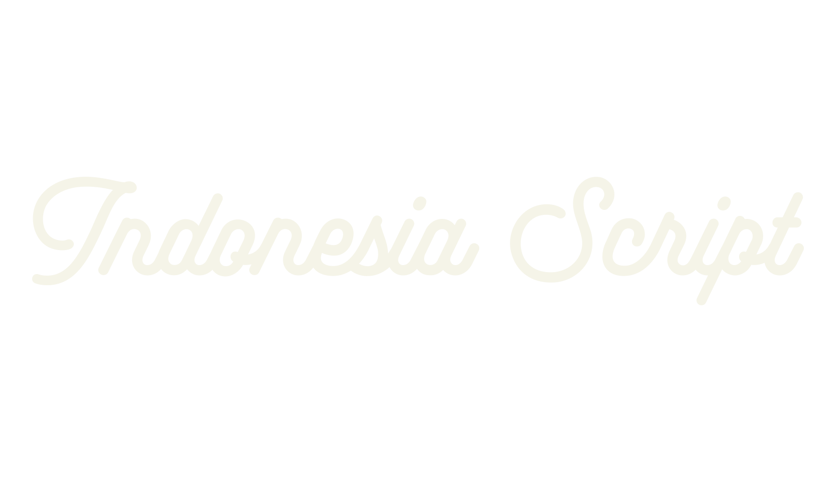 Indonesia Script, fashion script font preview
