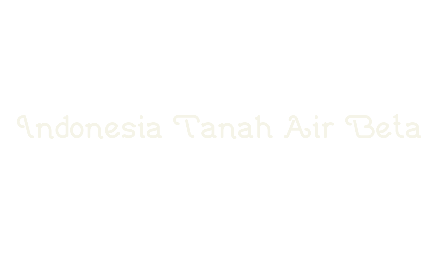 Indonesia Tanah Air Beta, fashion script font preview