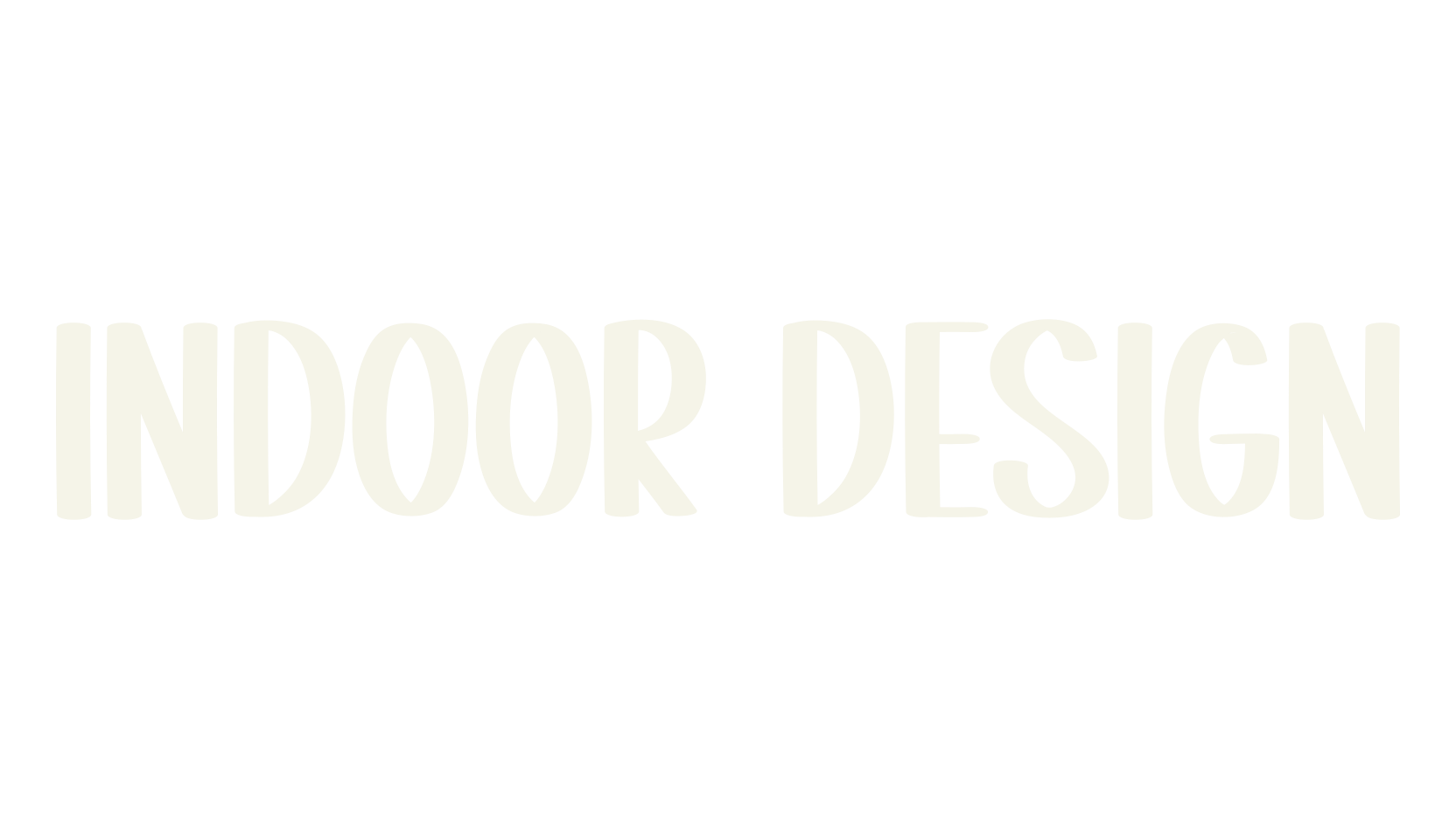 Indoor Design, handwriting font preview