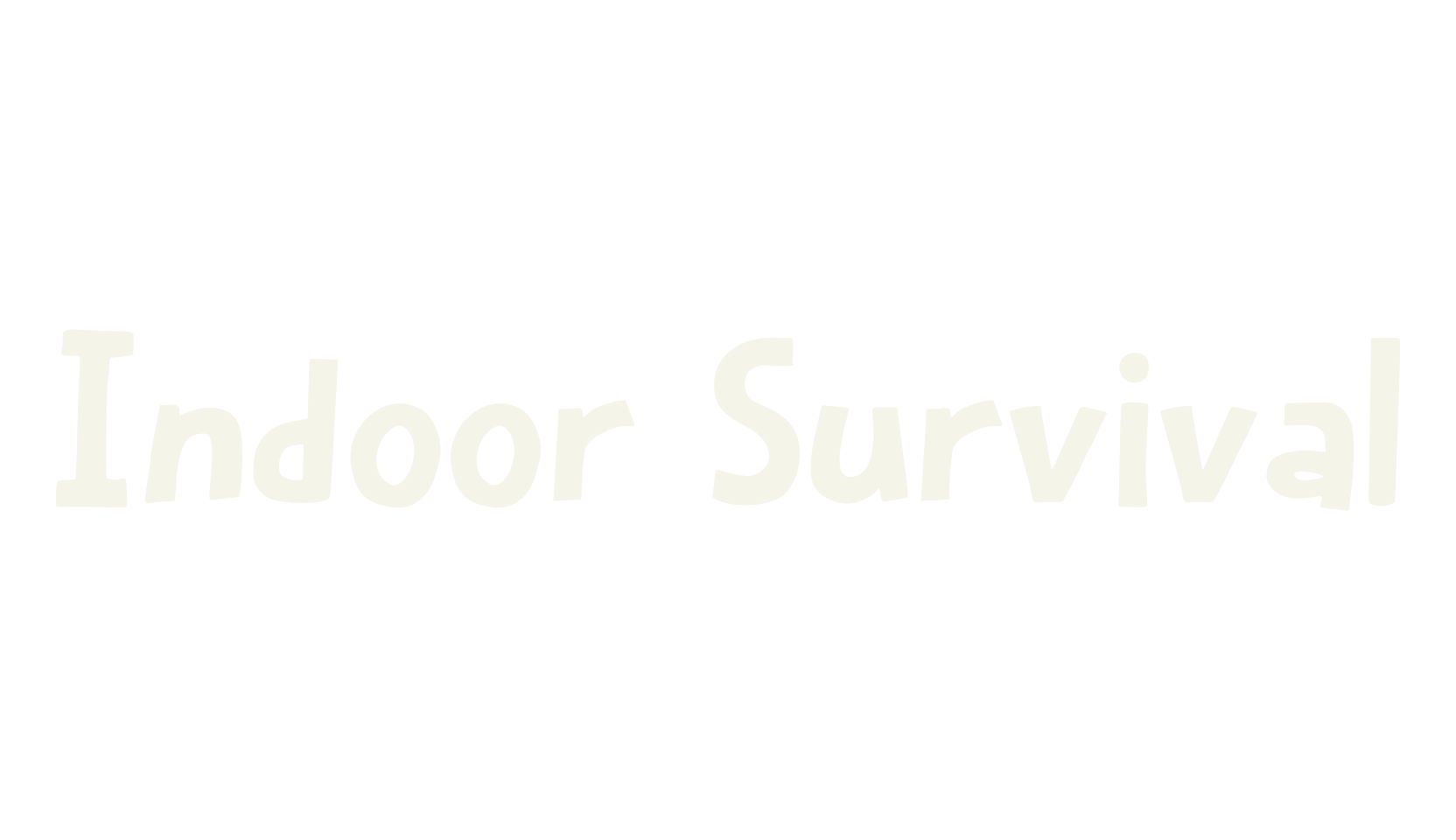 Indoor Survival, display market font preview