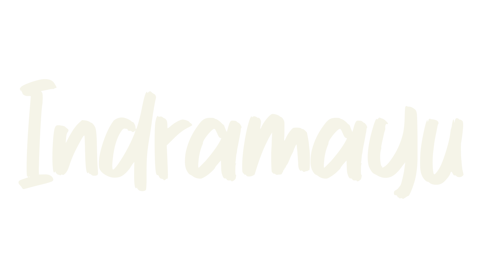Indramayu, handwriting font preview