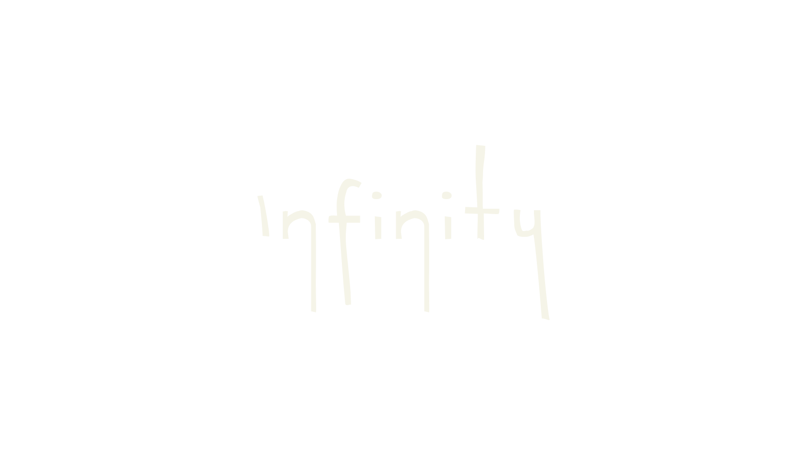 Infinity, handwriting font preview
