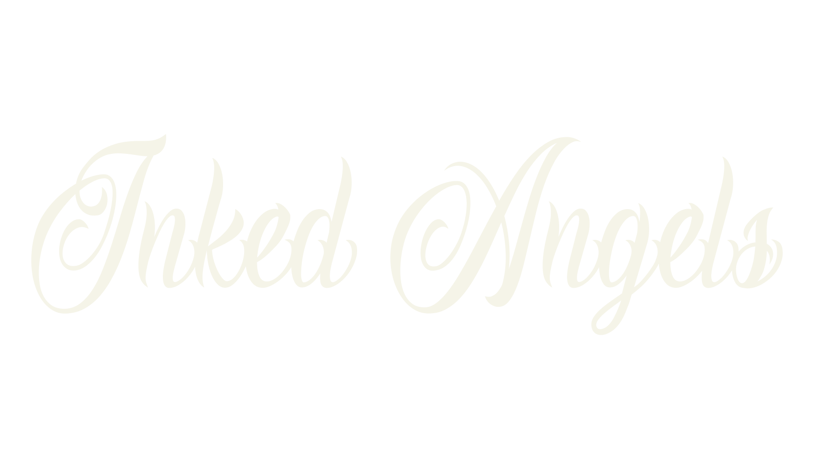 Inked Angels, fashion script font preview
