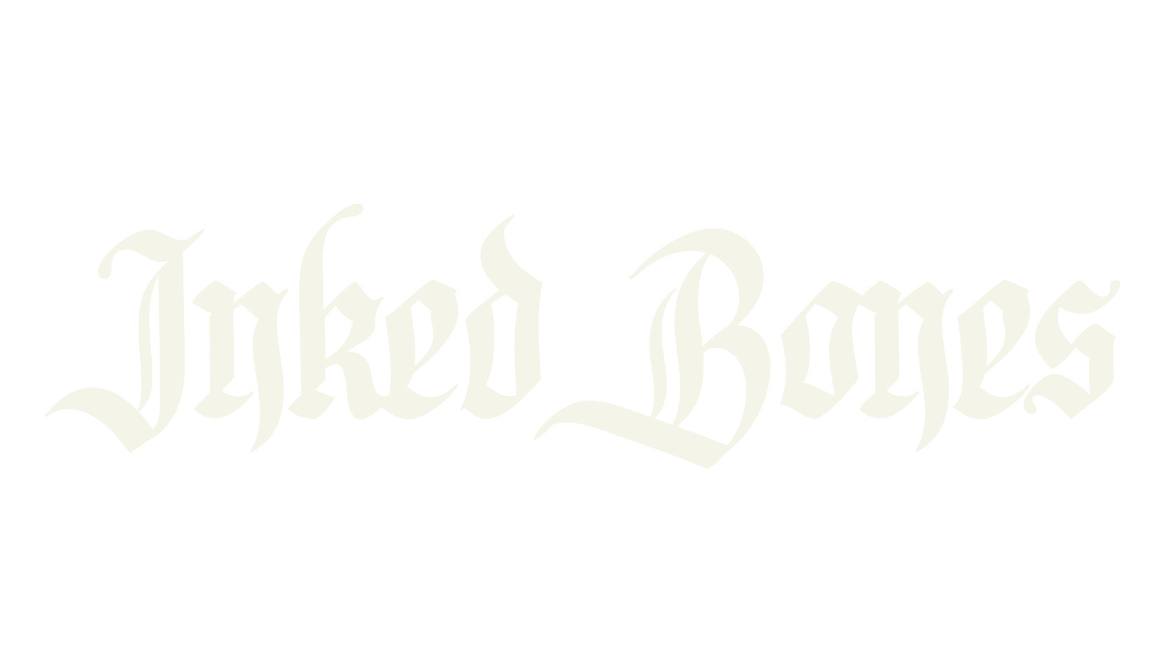 Inked Bones, fashion script font preview