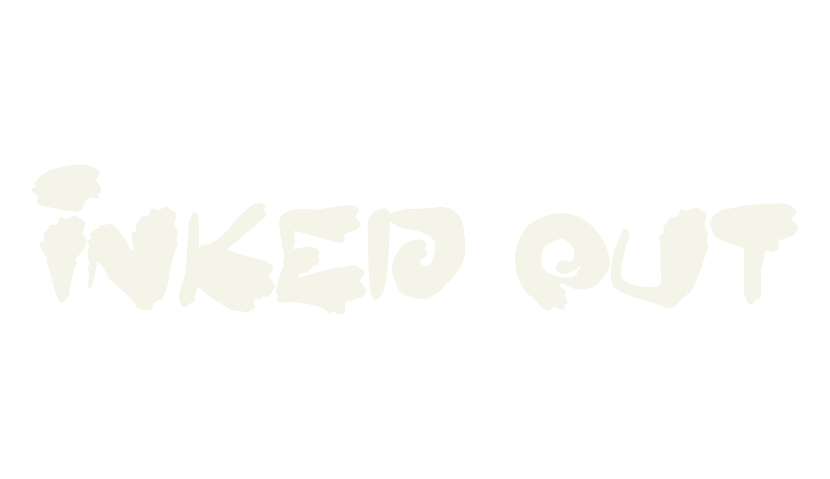 Inked Out, handwritten font preview