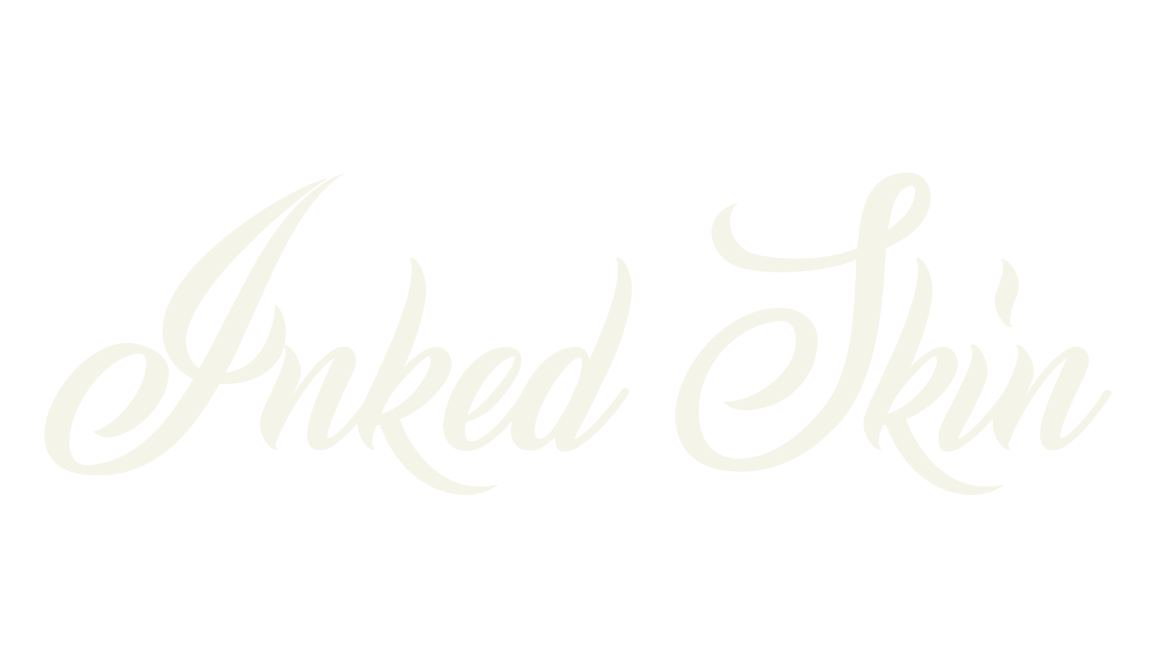Inked Skin, fashion script font preview