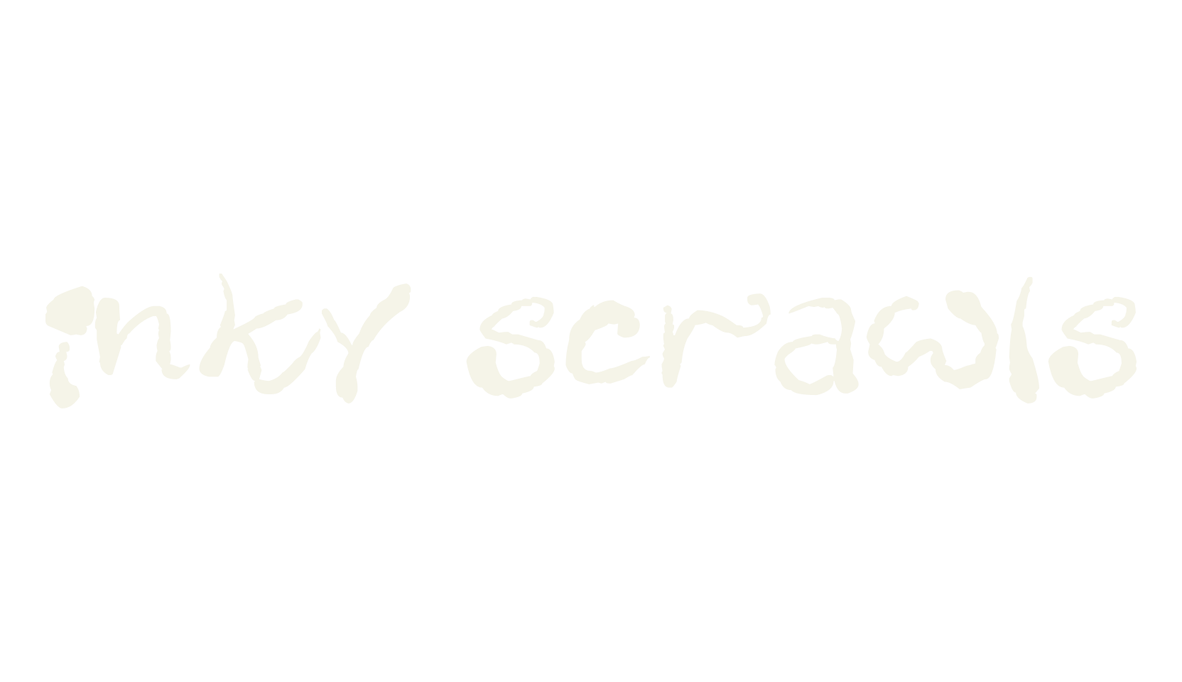 Inky Scrawls, fantasy font preview