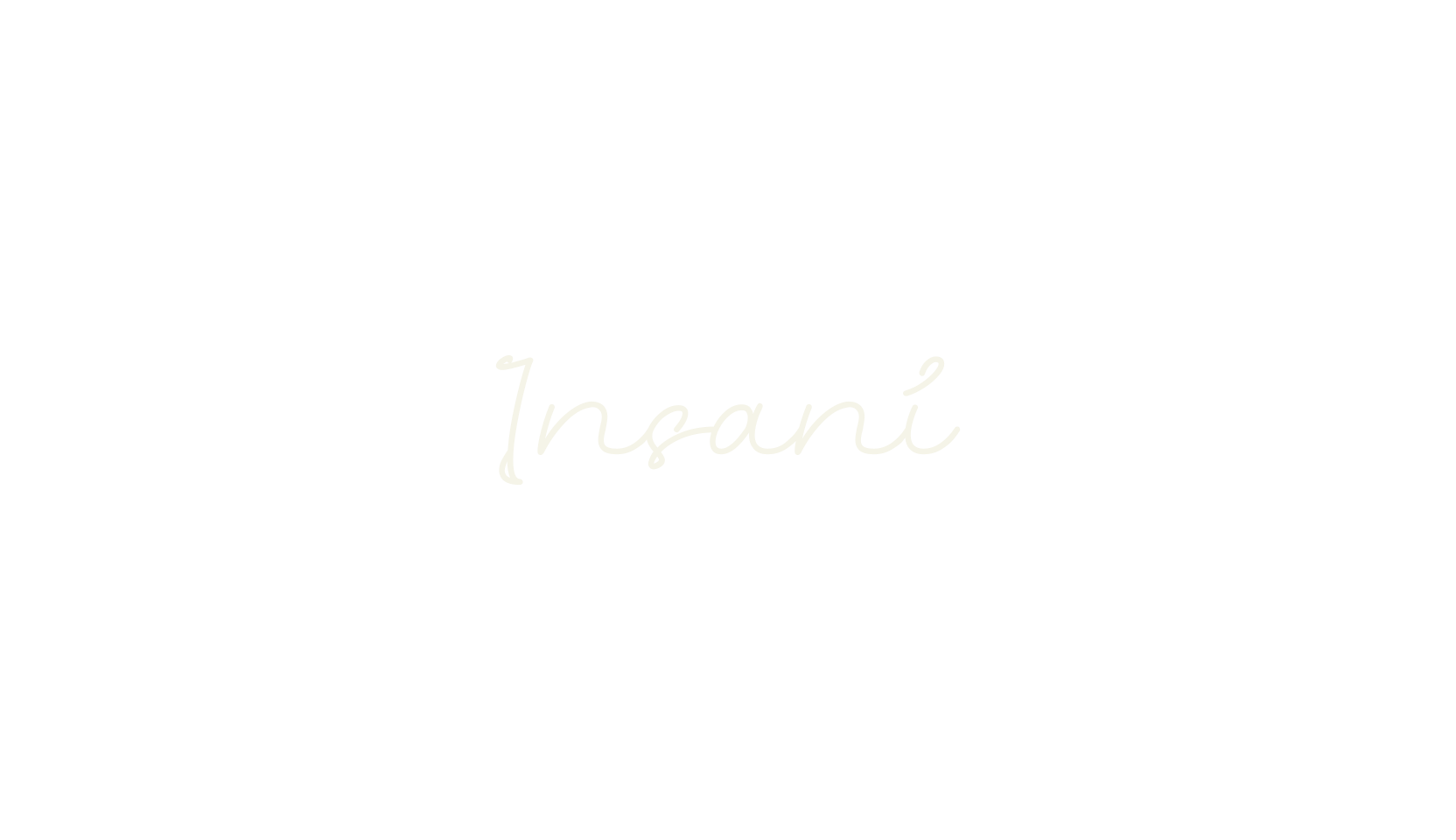 Insani, cursive font preview
