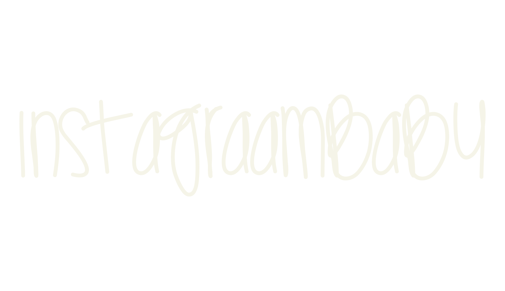InstagraamBaby, handwritten font preview