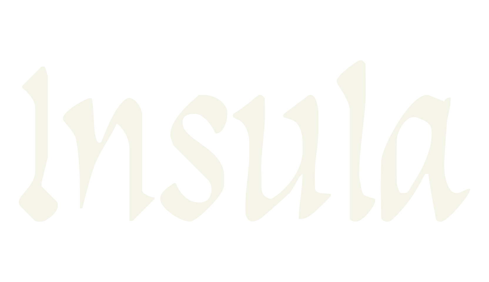 Insula, fashion script font preview