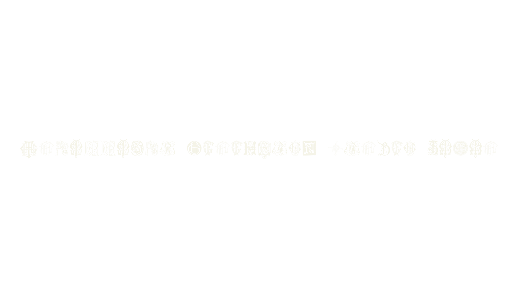 Intellecta Monograms Random Seven, display market font preview