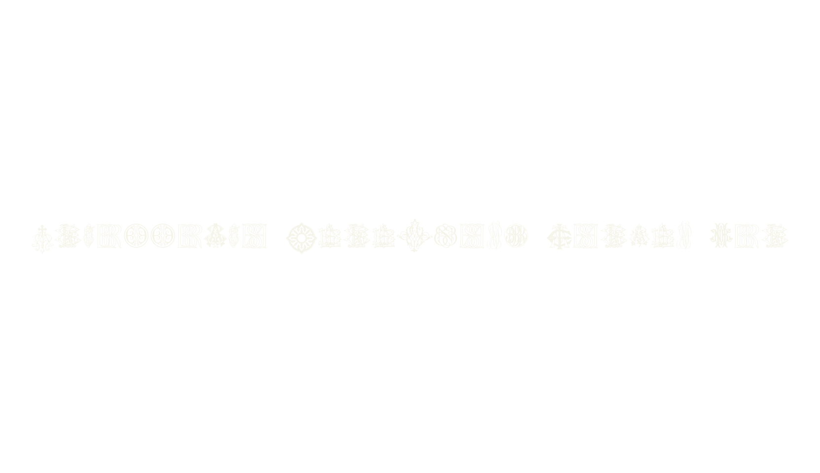 Intellecta Monograms Random Ten, display market font preview
