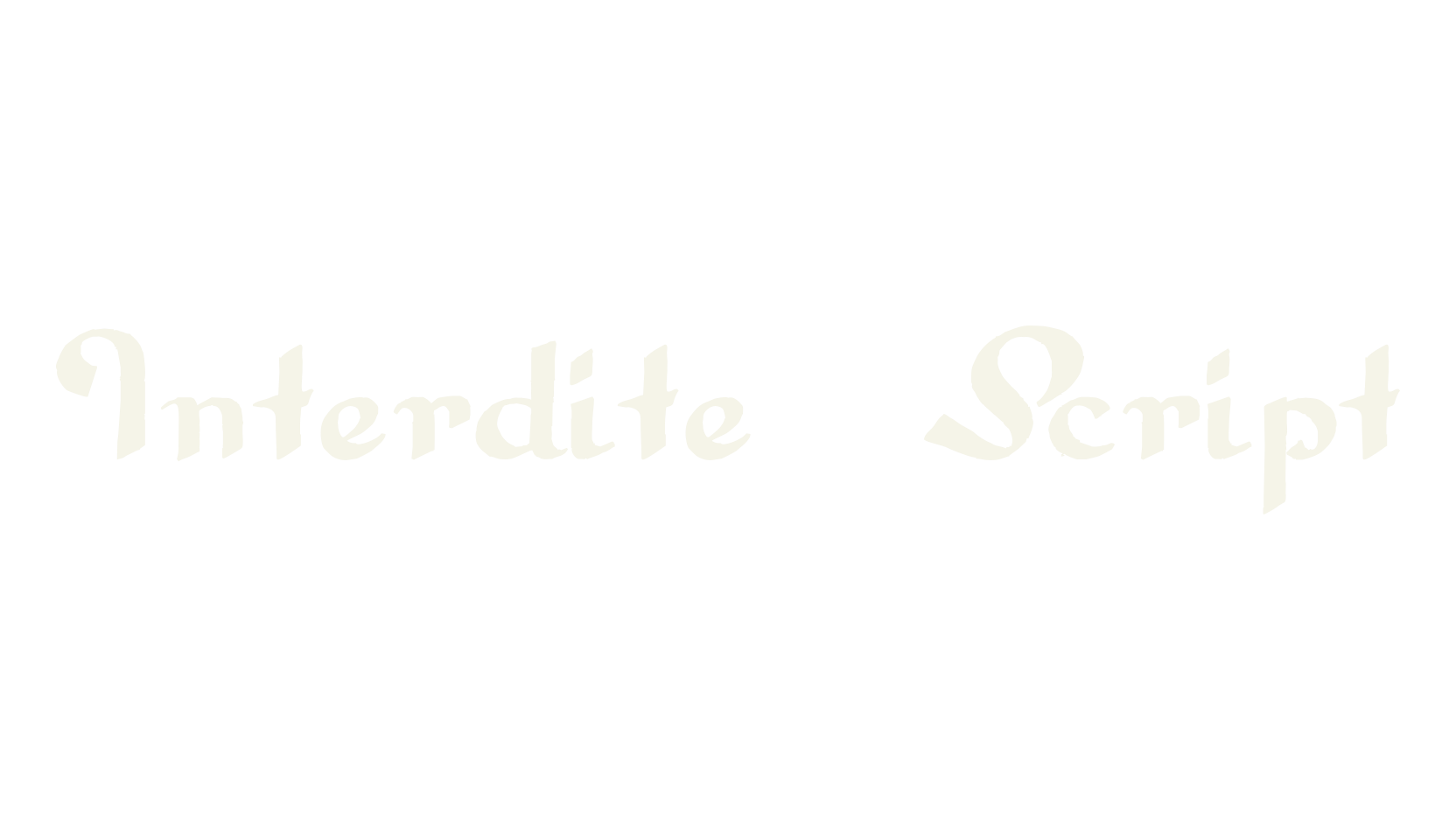 Interdite Script, fashion script font preview