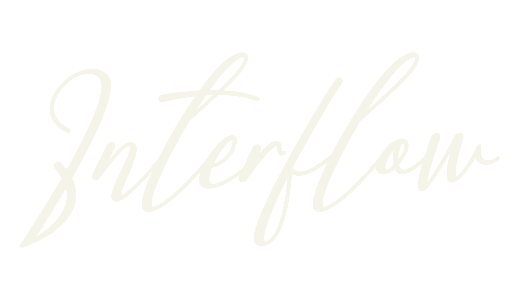 Interflow, cursive font preview