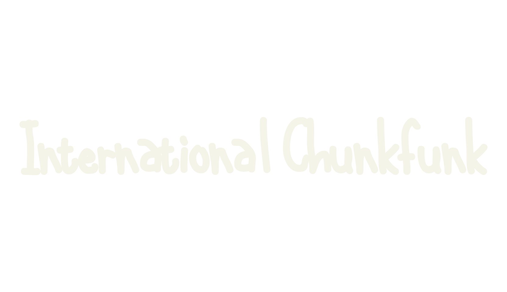International Chunkfunk, handwritten font preview