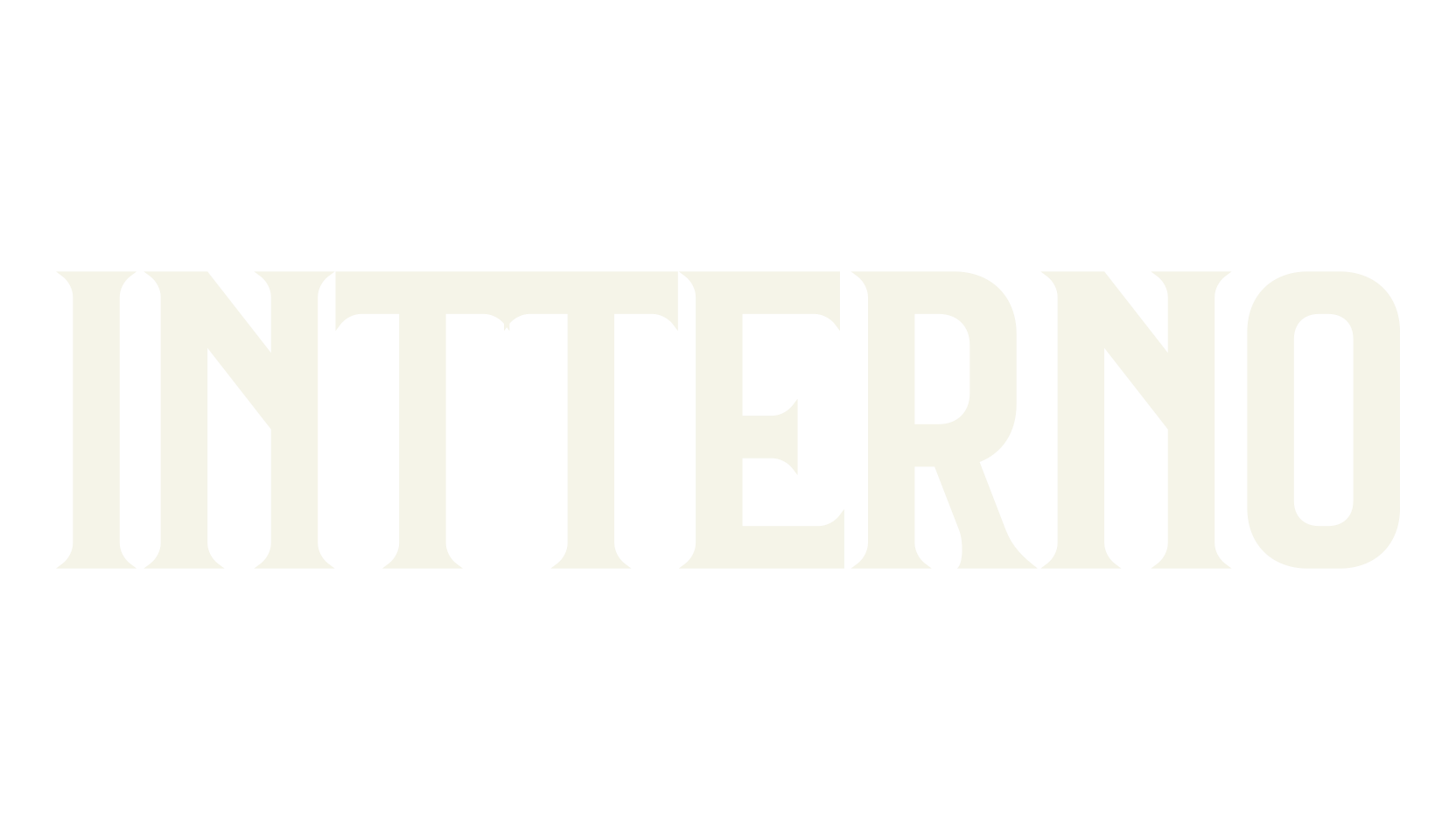 INTTERNO, serif font preview