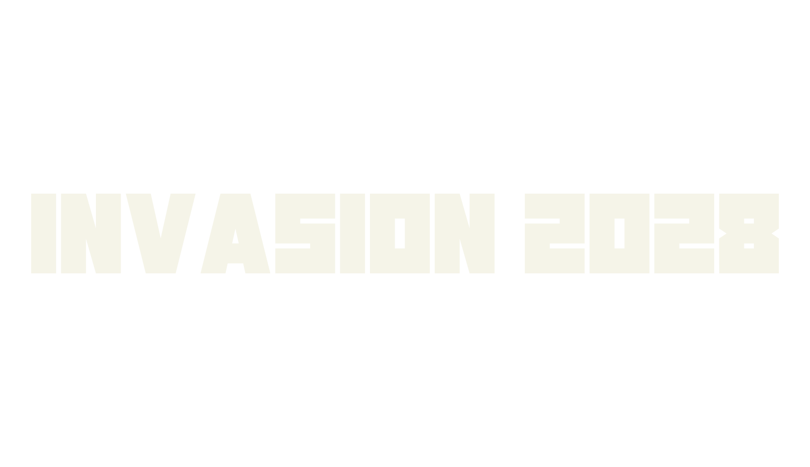 Invasion 2028, display market font preview