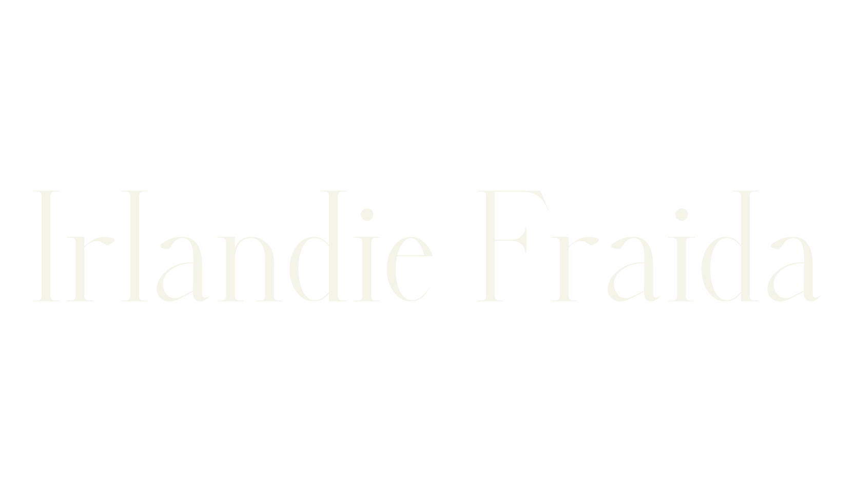 Irlandie Fraida, fancy font preview