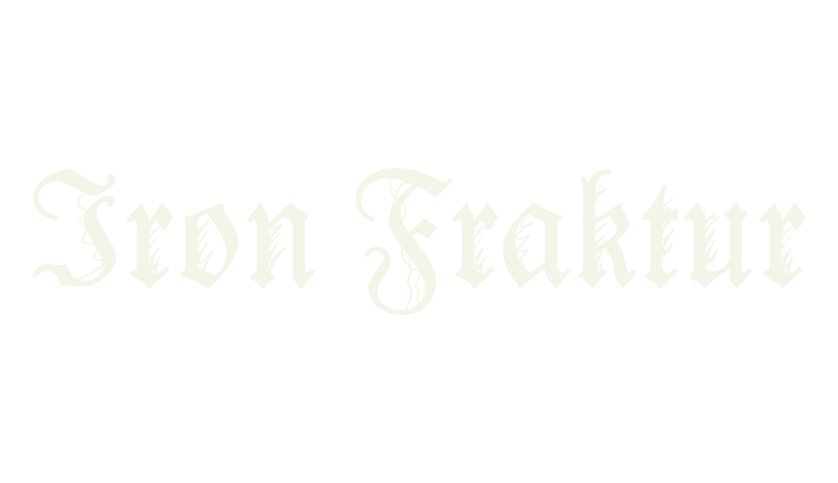 Iron Fraktur, fantasy font preview