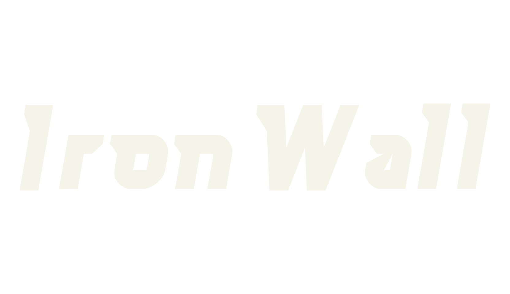 Iron Wall, album cover font preview