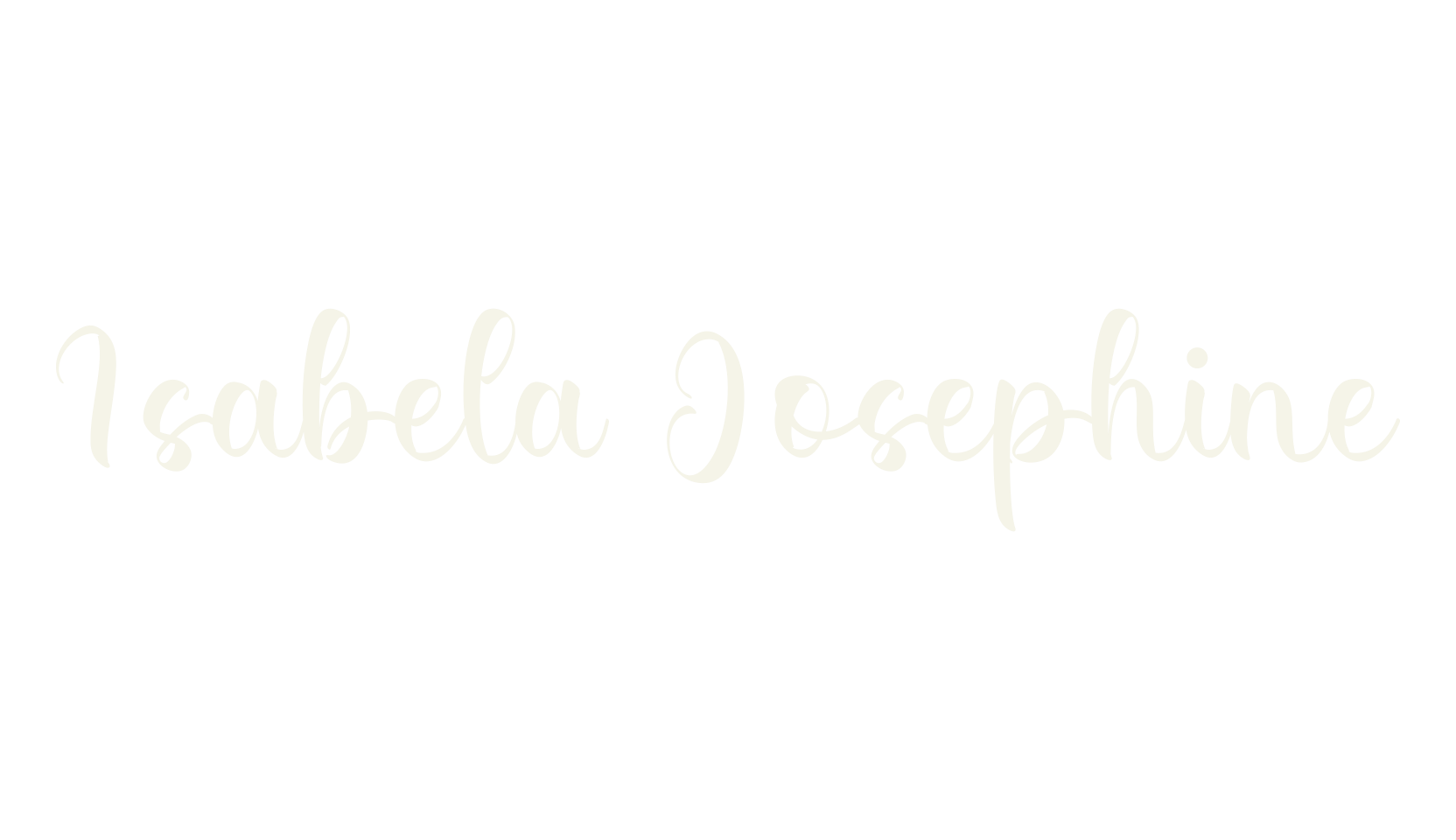 Isabela Josephine, calligraphy font preview