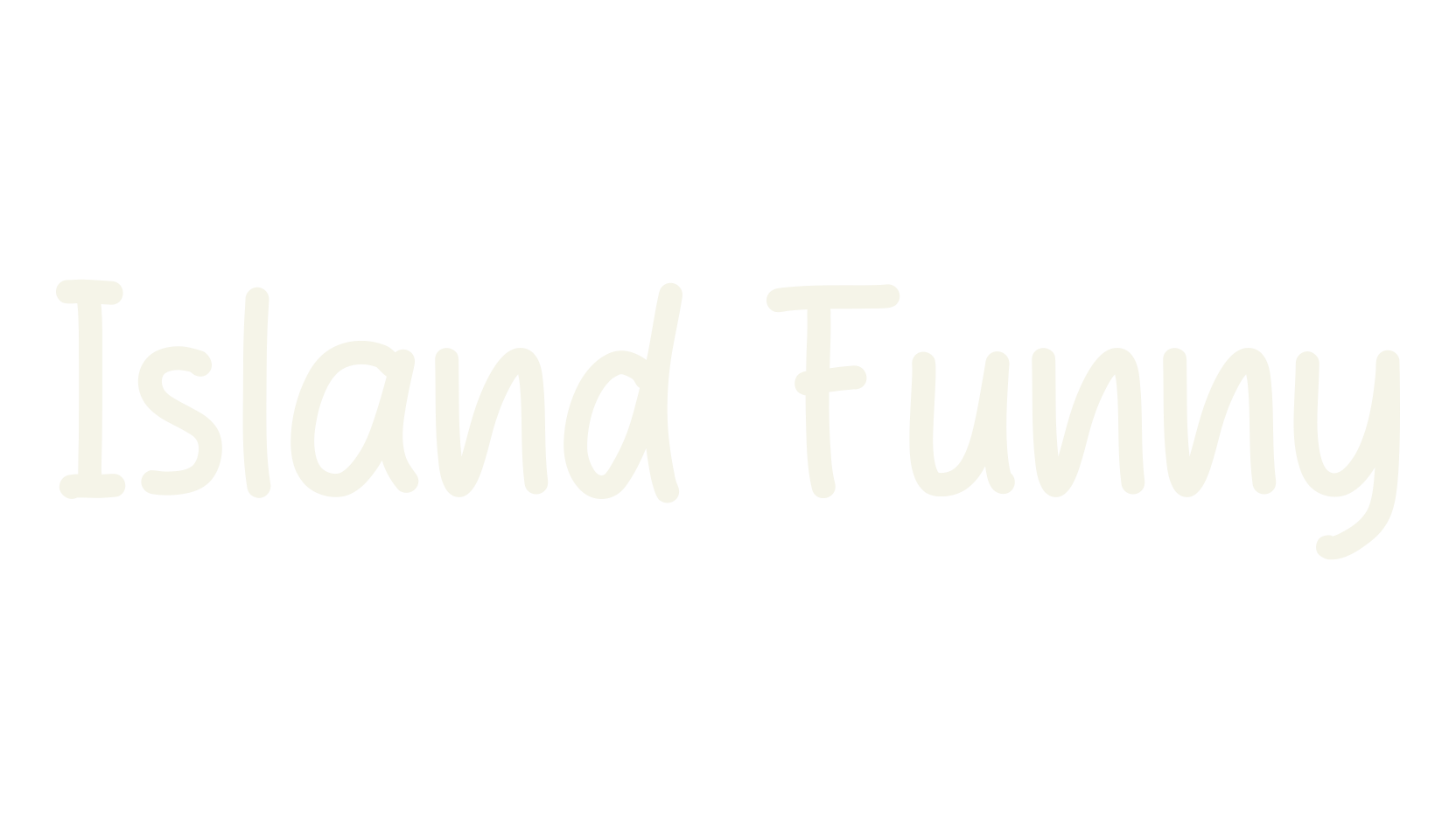 Island Funny, handwriting font preview