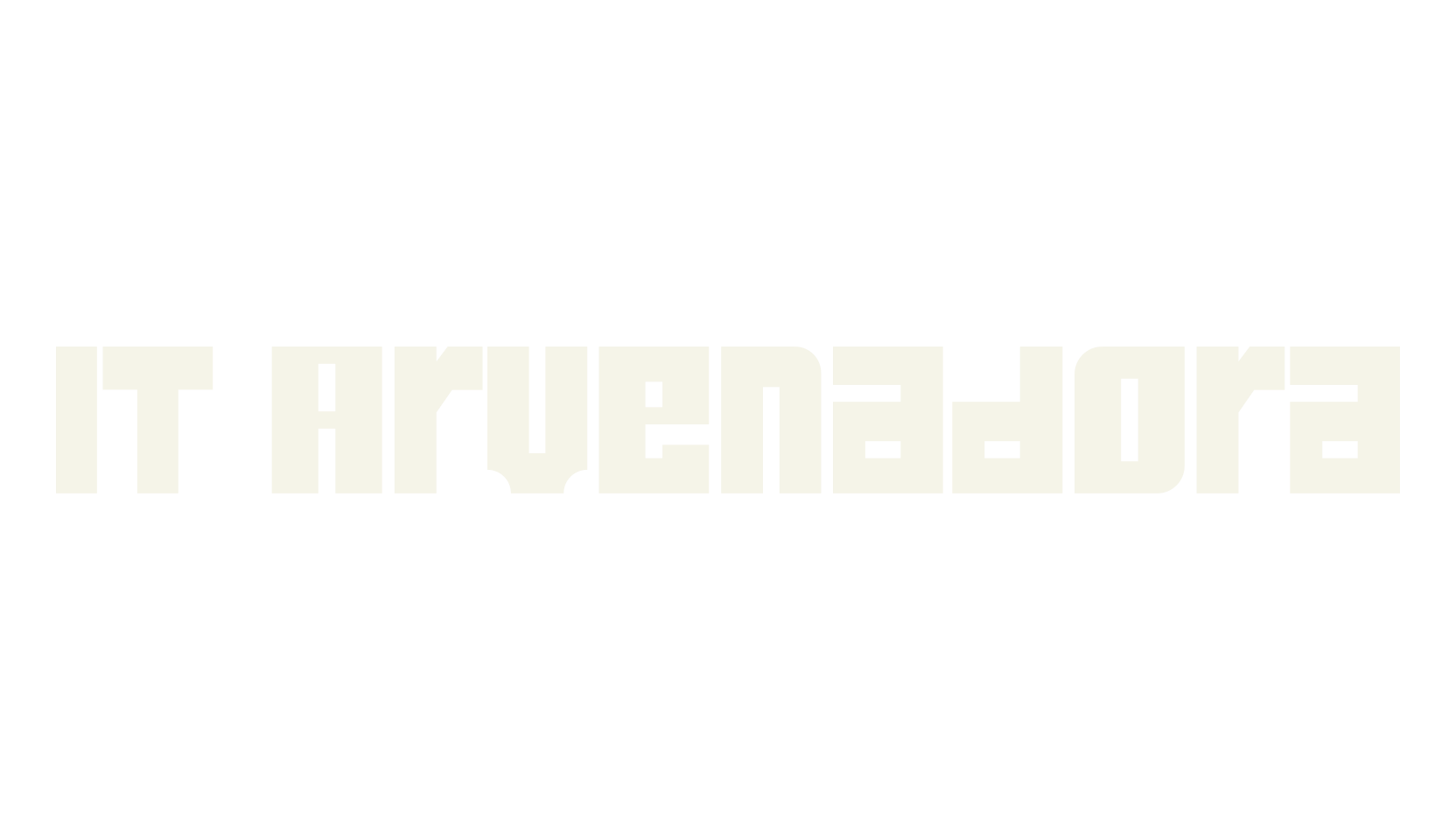 IT Arvenadora, blocky font preview