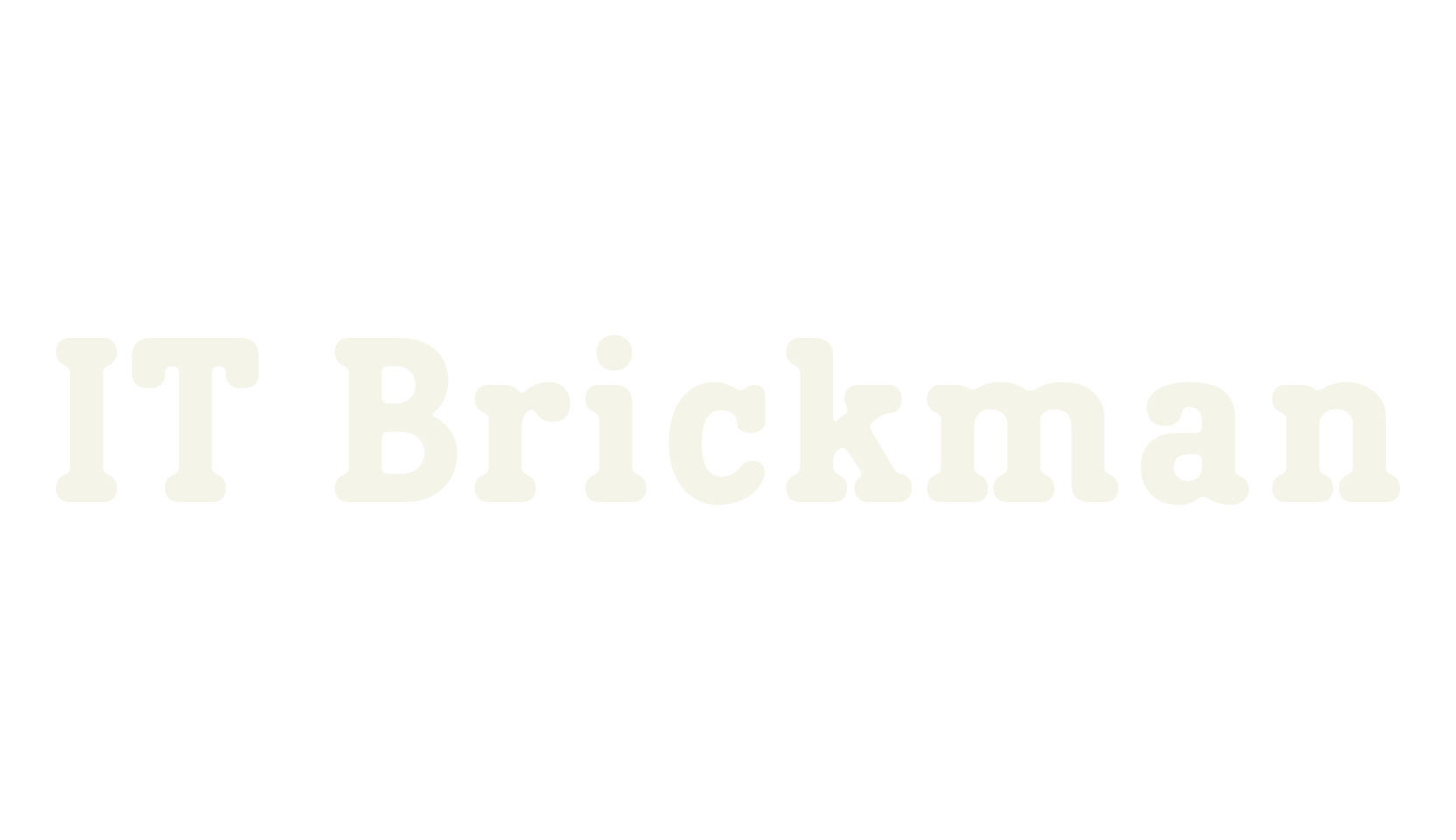 IT Brickman, serif font preview