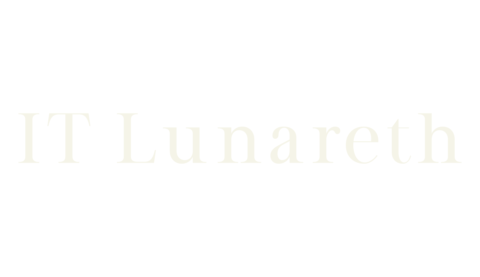 IT Lunareth, serif font preview
