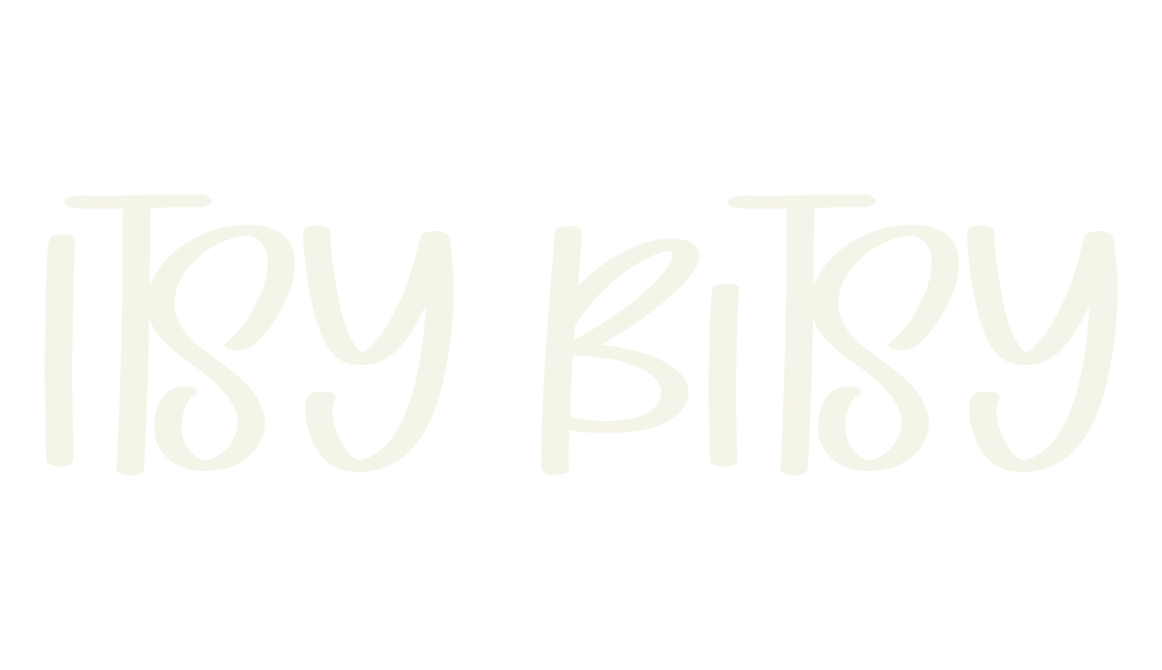Itsy Bitsy, handwritten font preview