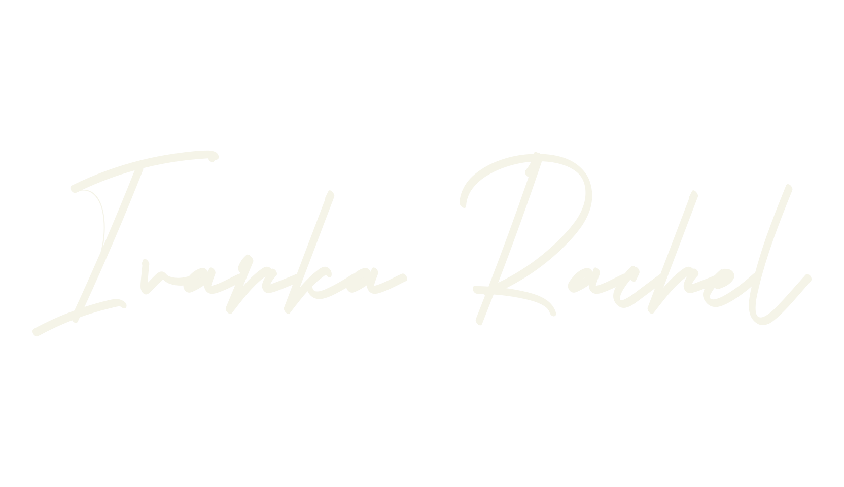 Ivanka Rachel, calligraphy font preview