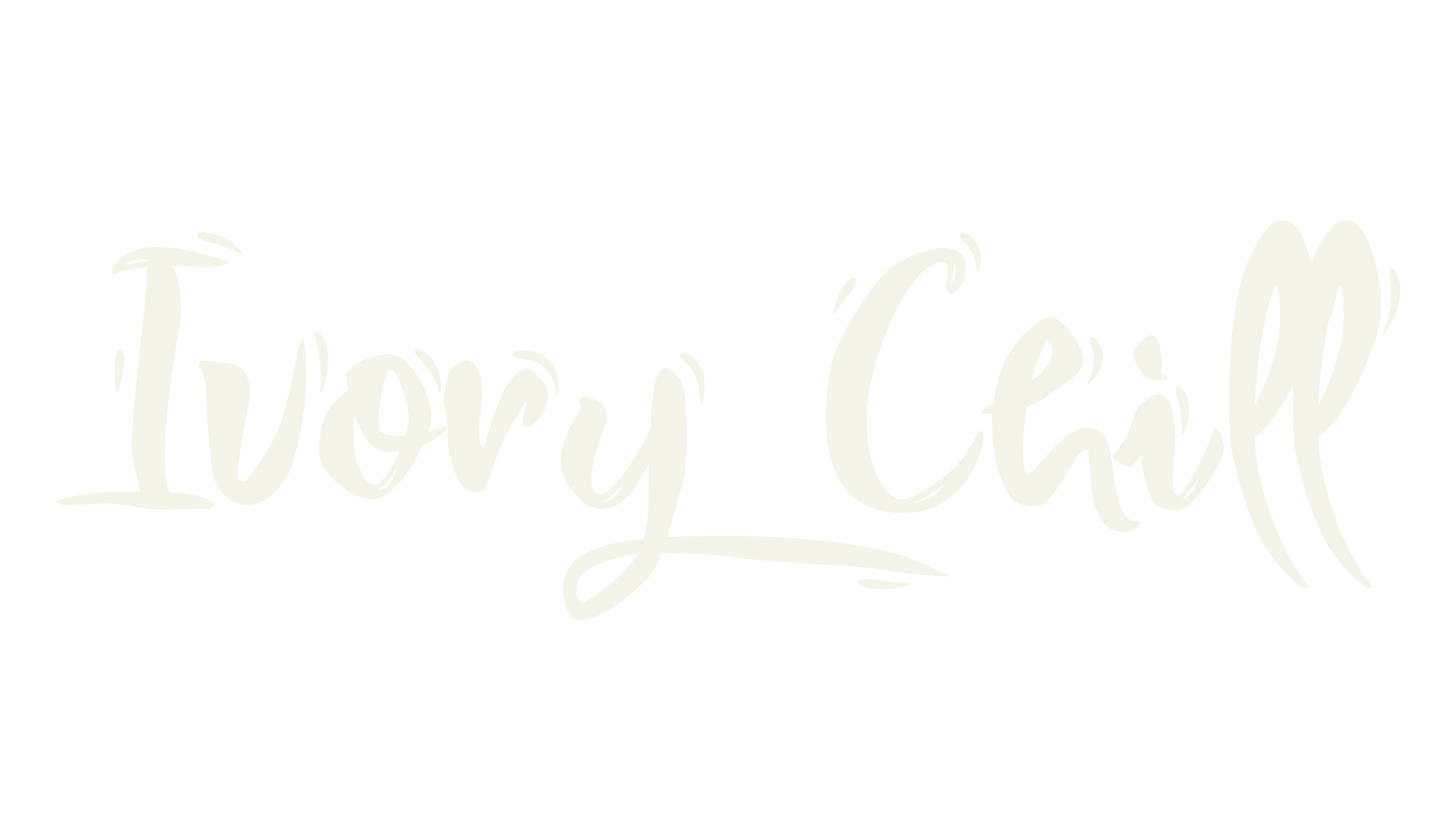 Ivory Chill, logo font preview