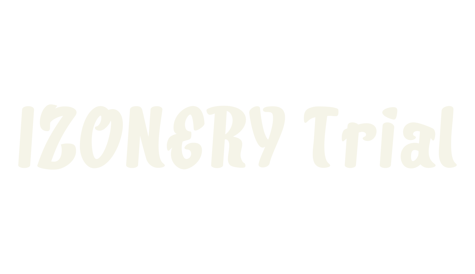 IZONERY Trial, graffiti font preview