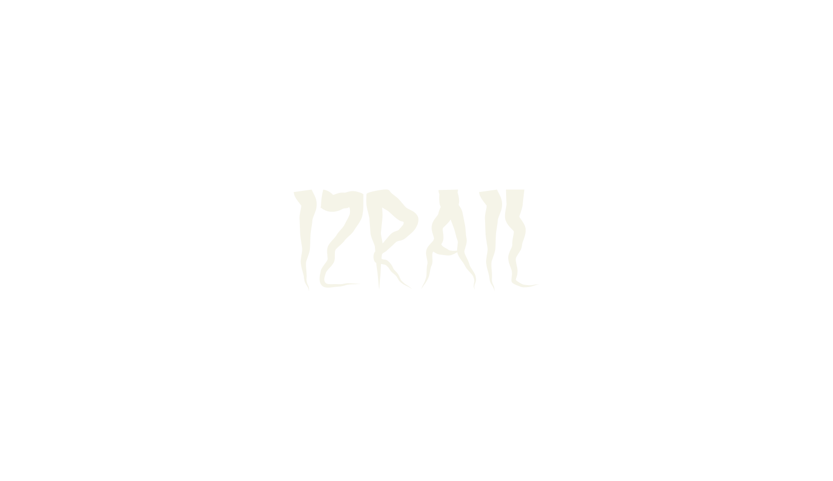 Izrail, black metal font preview