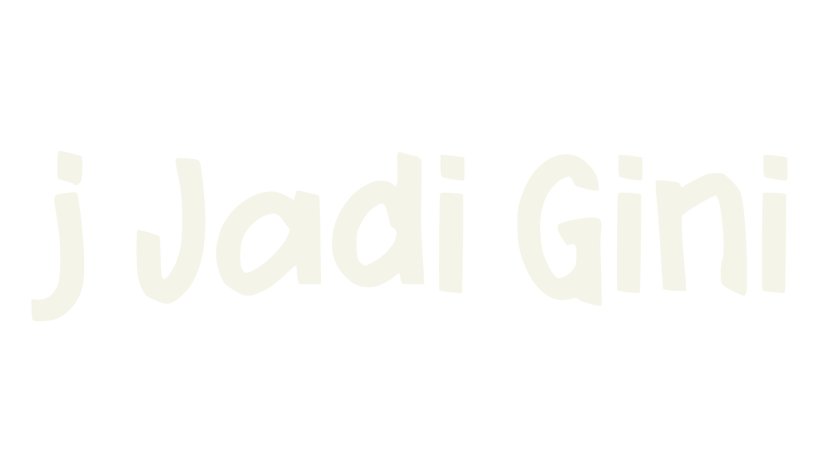 j Jadi Gini, cool font preview