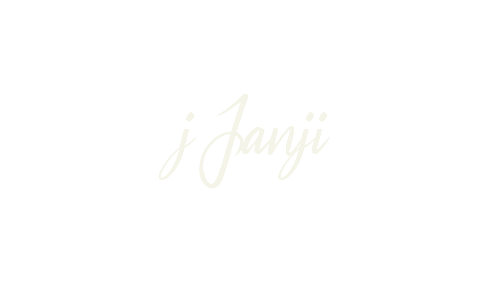 j Janji, cursive font preview