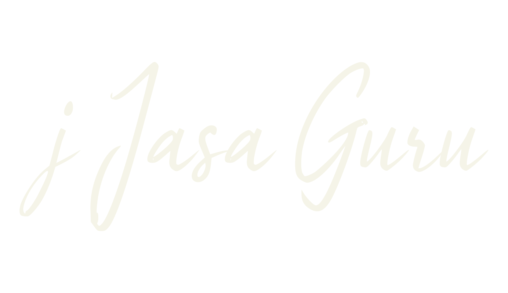 j Jasa Guru, cursive font preview