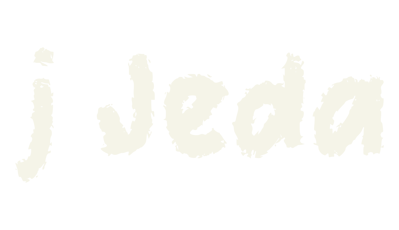 j Jeda, distressed font preview